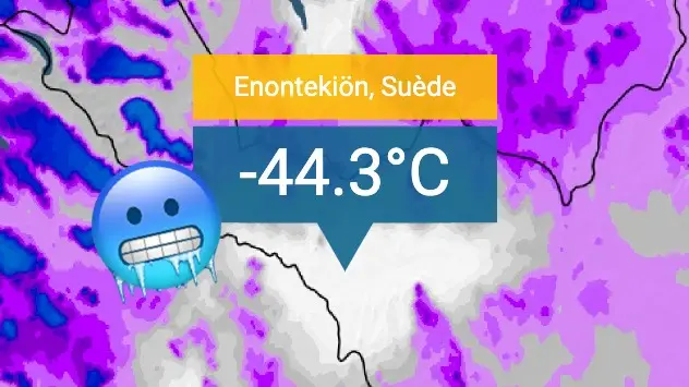 Scandinavia record cold