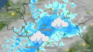 WetterRadar: Dauerregen im Südwesten und in der Mitte