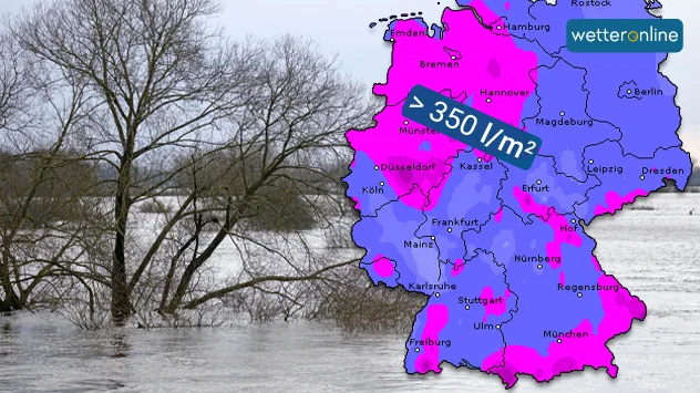 In diesem Dezember kam vor allem um die Weihnachten reichlich Regen vom Himmel. Es kam verbreitet zu einer angespannten Hochwasserlage. 