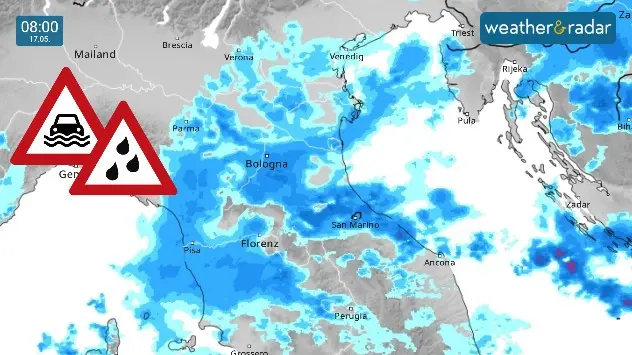 RainfallRadar showing Italy