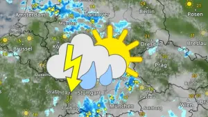 WetterRadar zeigt Schauer und Gewitter am Donnerstag
