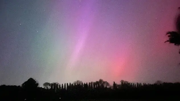 Aurora borealis over York.