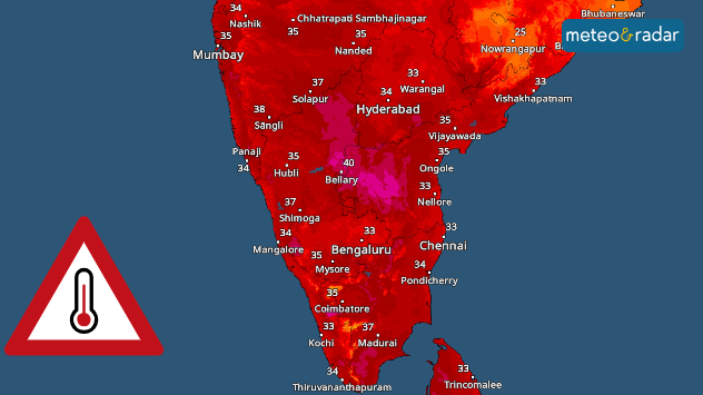 Vara a început deja în India, după cum arată harta interactivă a temperaturii.