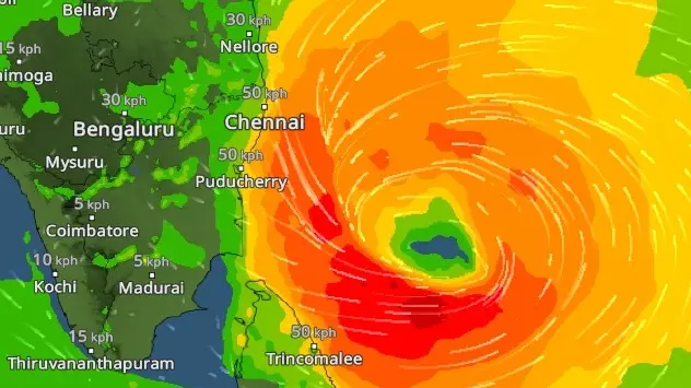 Cyclone 'Mandous' made landfall off Mamallapuram in Tamil Nadu in December 2022