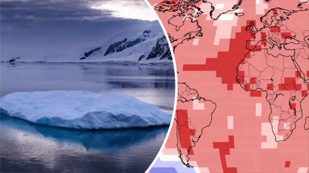 Eisschmelze durch Klimawandel