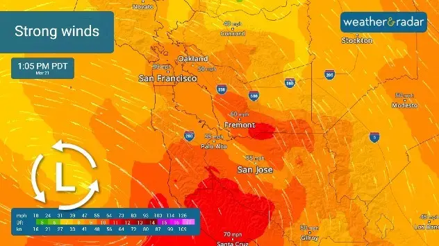 Strong winds, gust above 75 mph in some locations