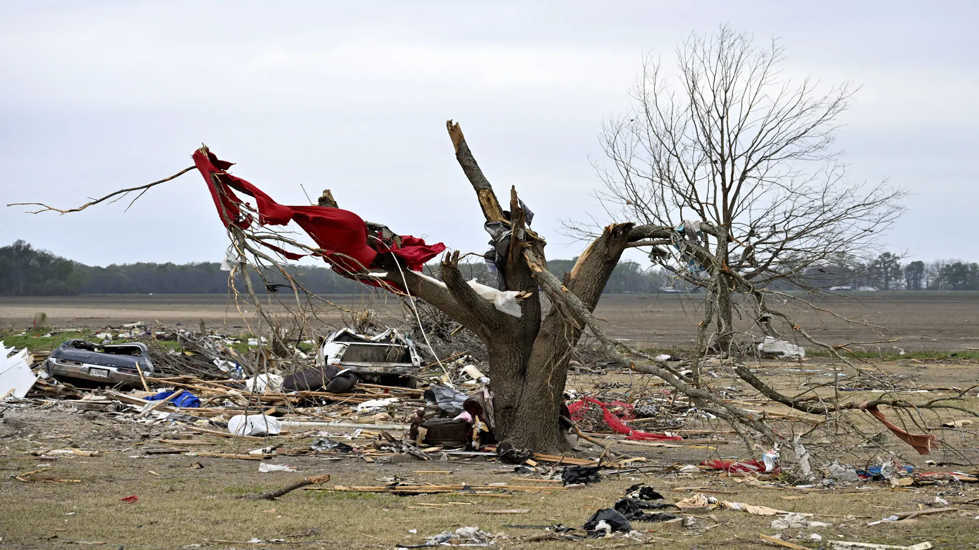 Rolling Fork, Mississippi, tornado damage.