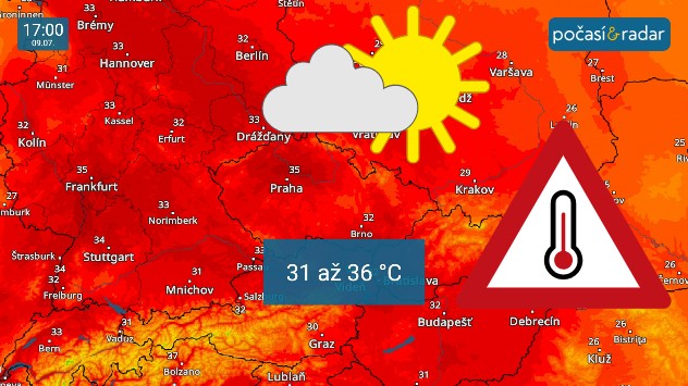 Rozdělená Evropa: U nás chlad, na Pyrenejském poloostrově spalující žár. -  Zprávy o počasí