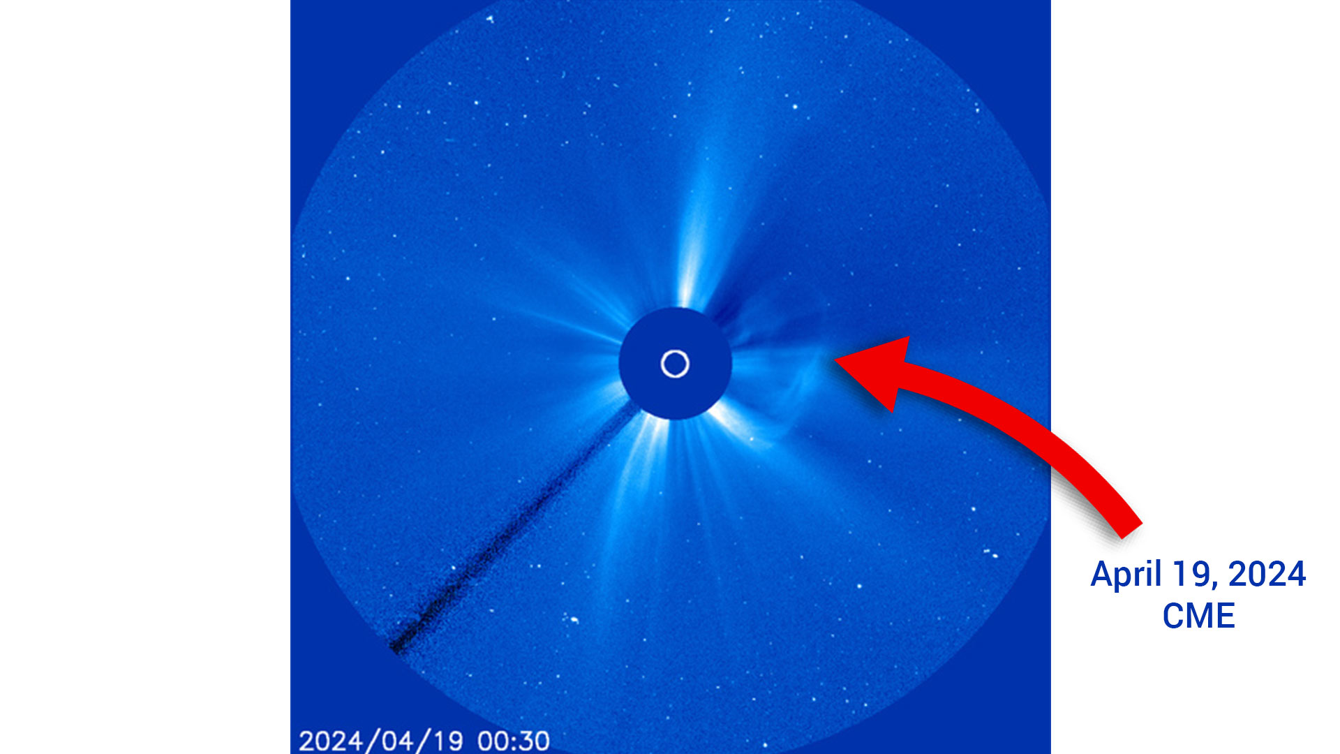 CME spotted by the NWS Space Weather Prediction Center