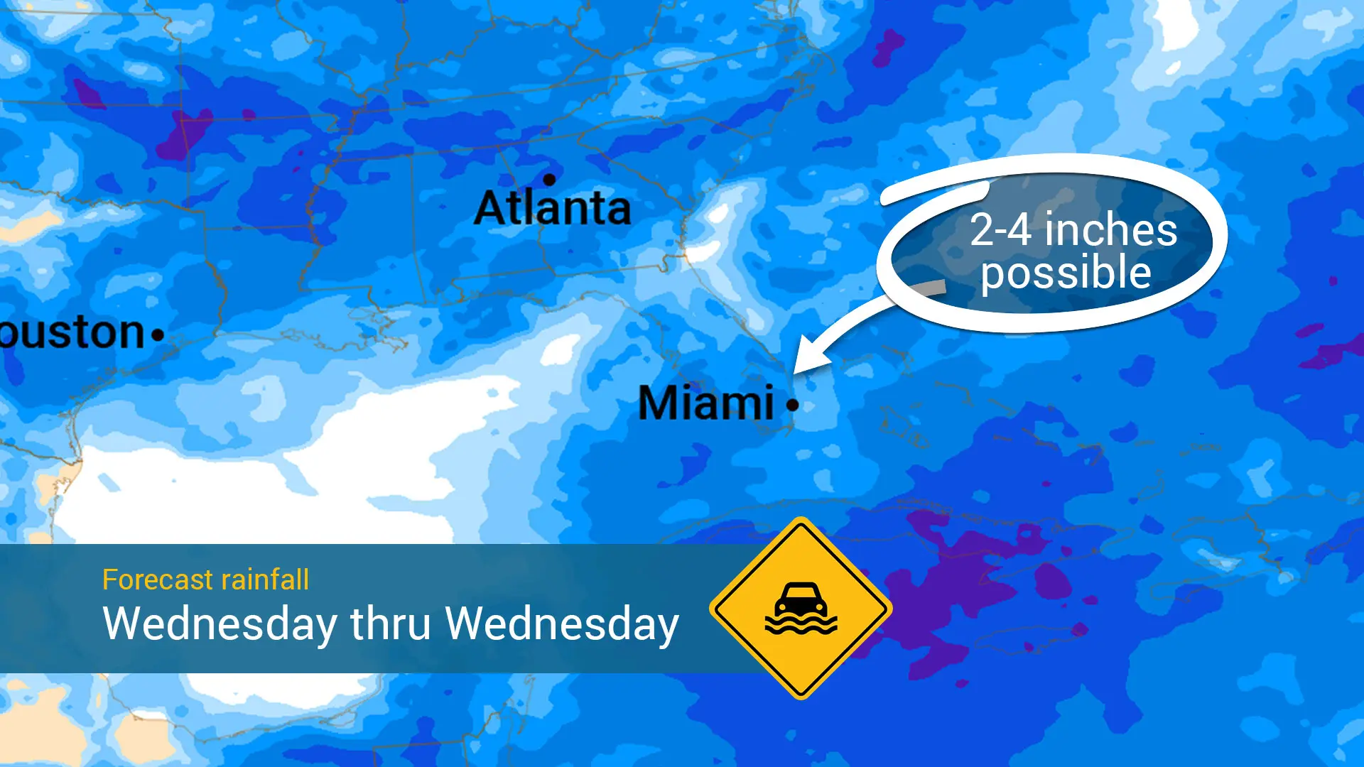 Forecast calls for rains to pick up for Florida, especially for South Florida.
