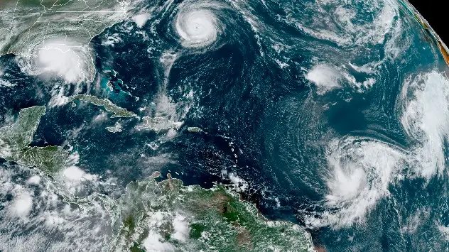 Five tropical storms churning in the Atlantic basin 14th September 2020.
