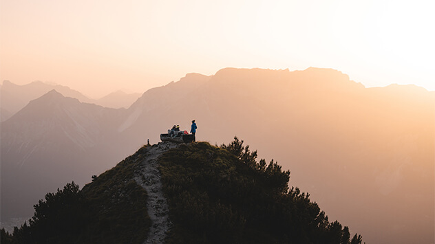 Sonnenuntergangswanderung auf die Gratlspitze