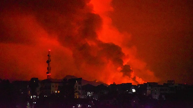 Ausbruch des Vulkans Mount Nyiragongo im Osten der Demokratischen Republik Kongo