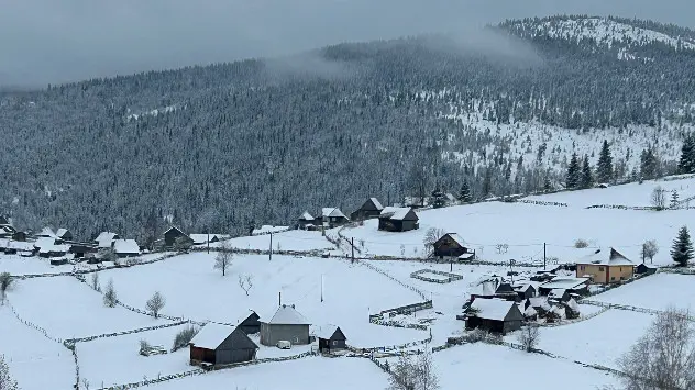 Prima ninsoare la Măguri, Cluj