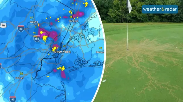 lightning strikes golf course