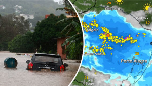 Brasilien Überflutungen (c) dpa