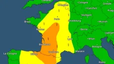 Carte du risque orageux en France ce samedi
