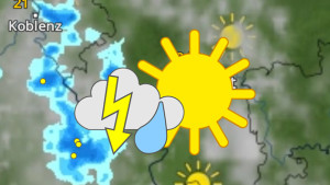 Gewitter Schauer Montag 