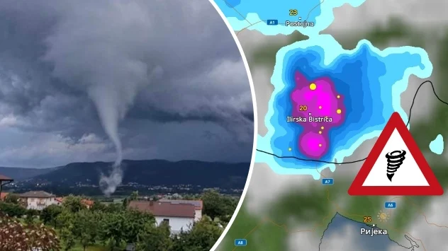 Oluja sa tornadom u Sloveniji