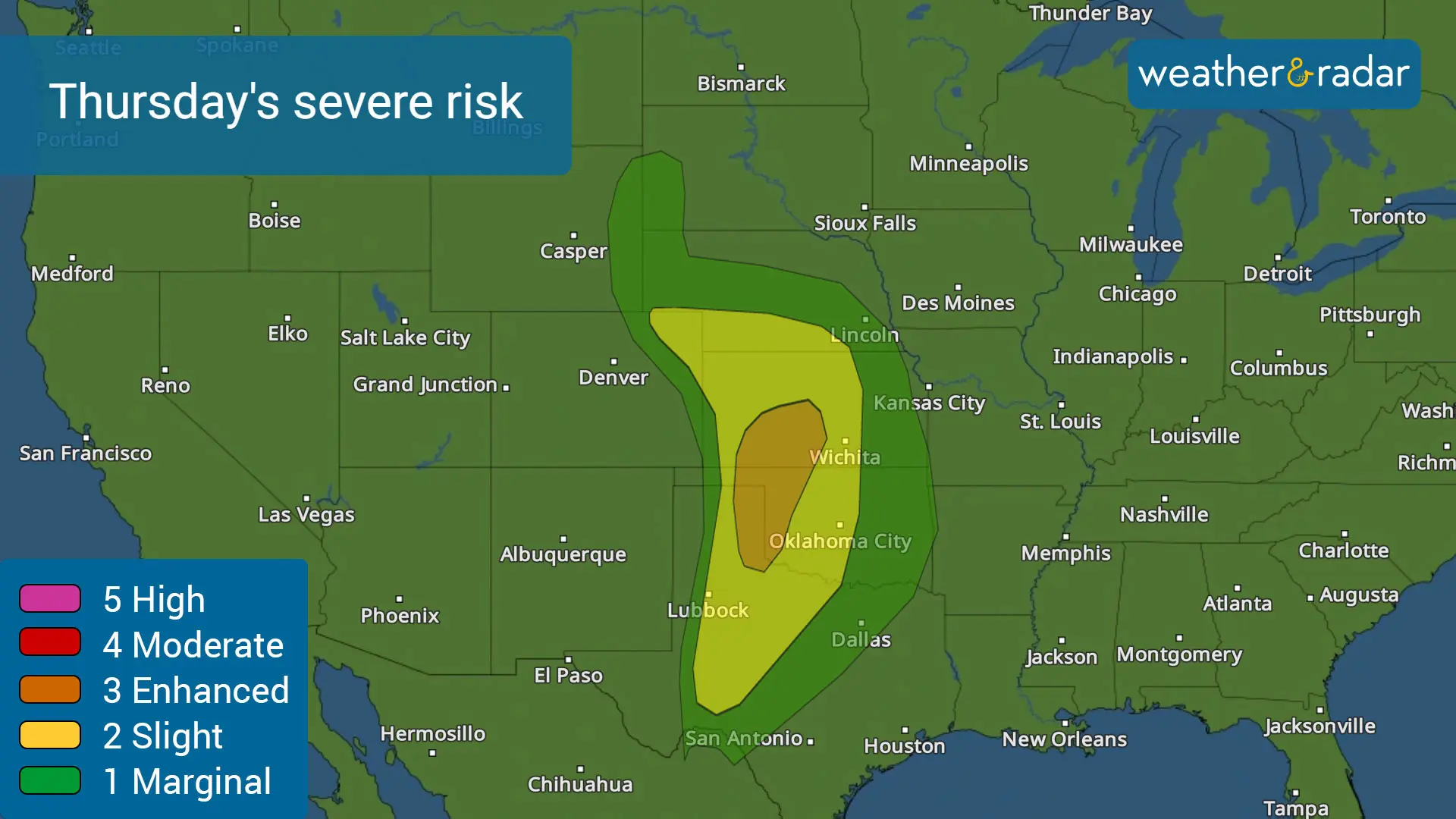 Severe conditions intensifies and expands across the Central Plains