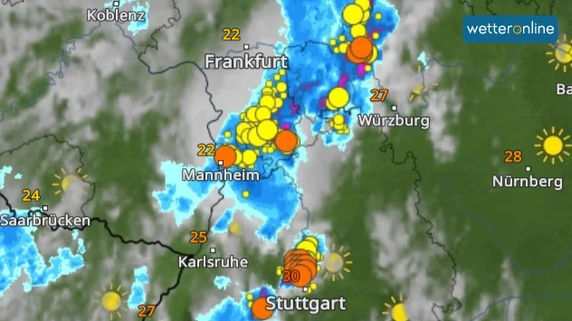WetterRadar für Baden-Württemberg