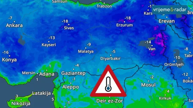Hladno vrijeme u zoni potresa Turska i Sirija