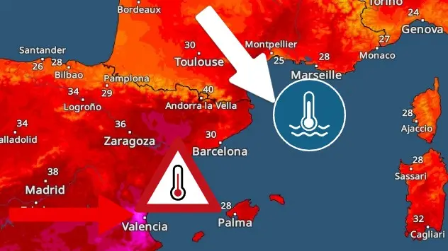 Španjolska do 47°C, Sredozemlje do 18°C 