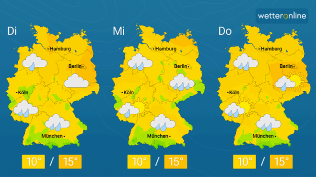 Das Wetter in der kommenden Woche sieht ziemlich ungemütlich aus.