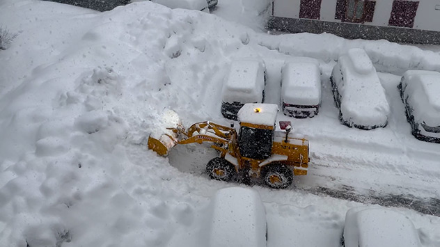 Schneemassen im Piemont