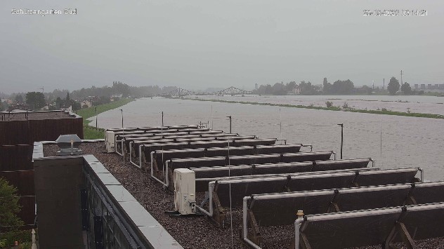Aktuell führt der Rhein ein 10-jährliches Hochwasser.