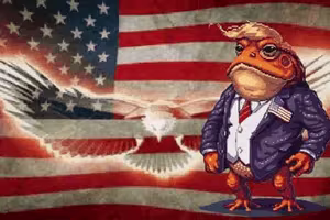Donald Toad Coin background