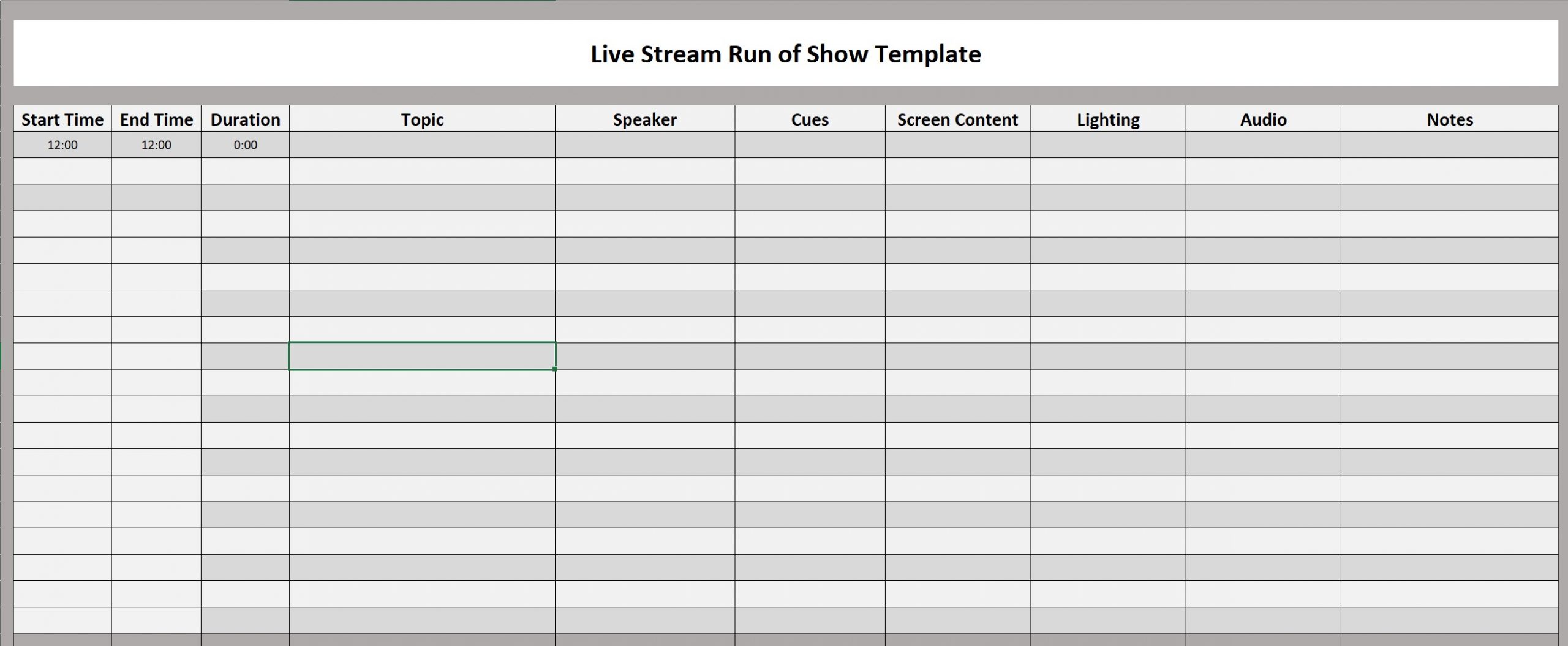 Run of Show 101: How to Make Your Live Stream Run Smoothly