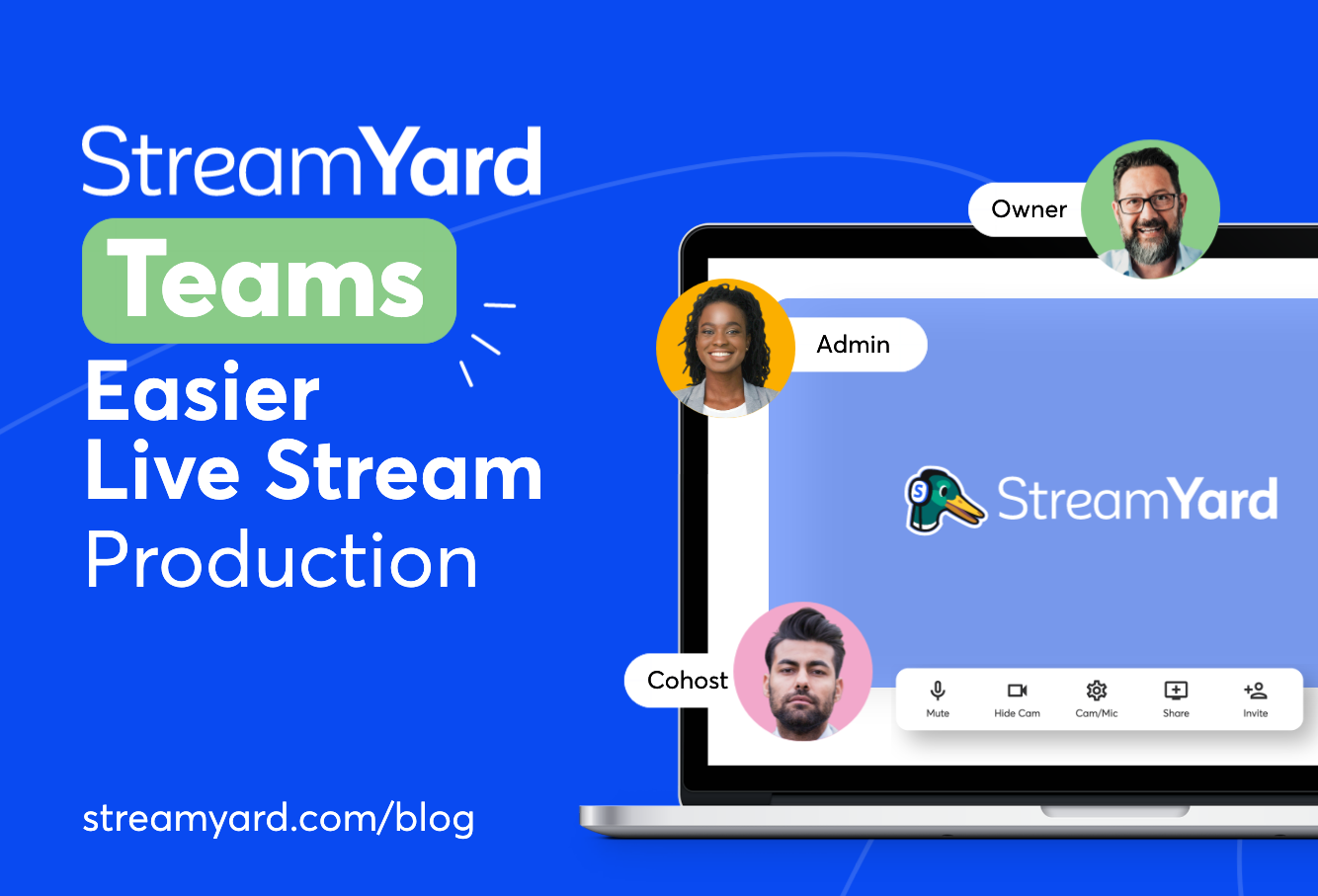 StreamYard Teams, For Easier Live Stream Production