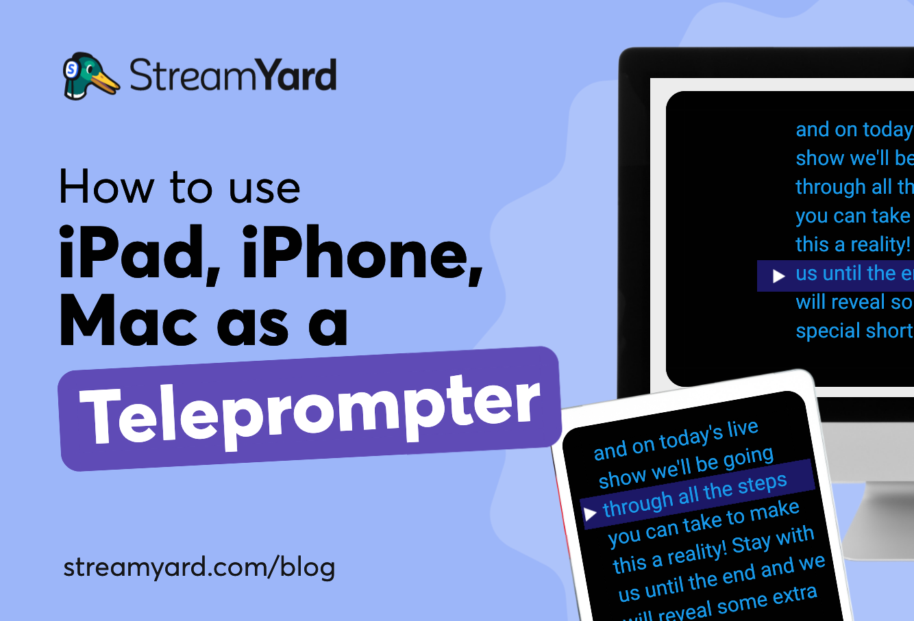How To Use iPad, iPhone, Mac As A Teleprompter