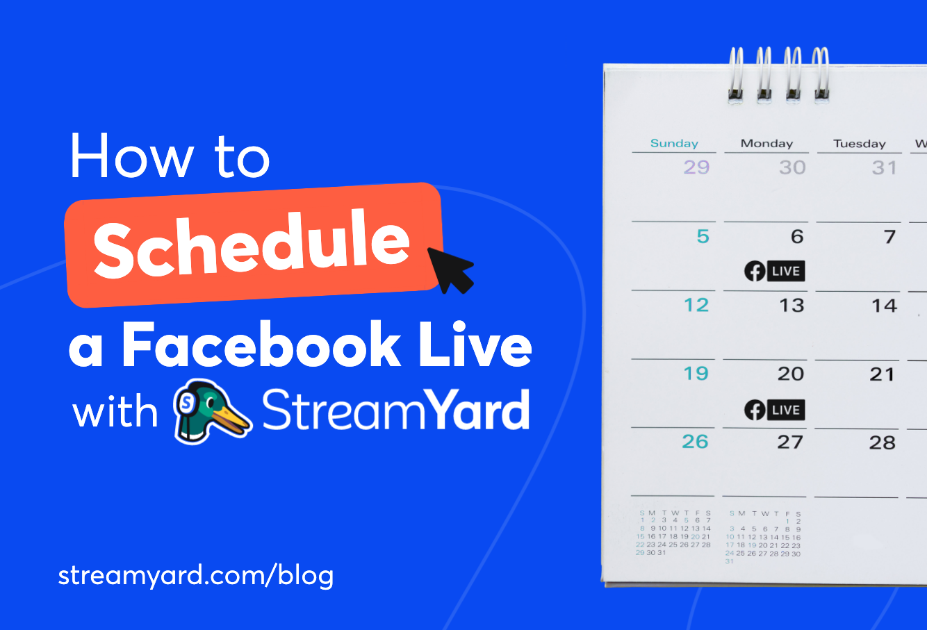 streamyard facebook live