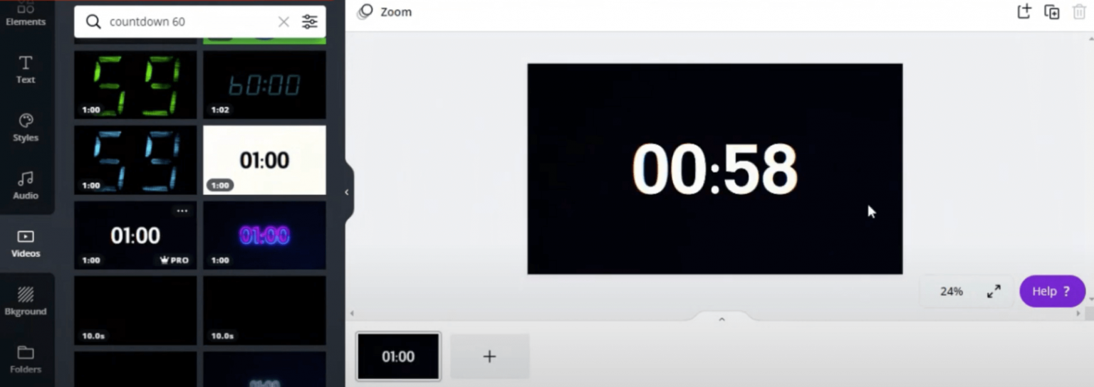 create custom live countdown timer video clock up to 30 min