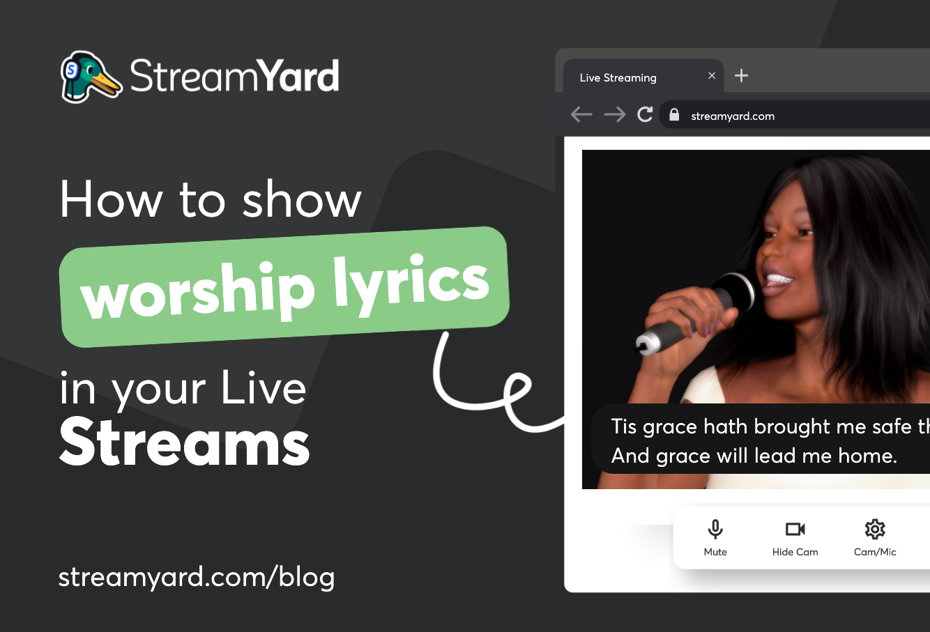How to Show Worship Lyrics in your Church Live Streams