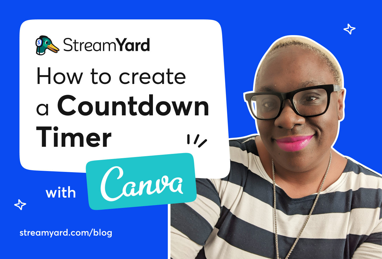 how to create a livestream countdown timer 