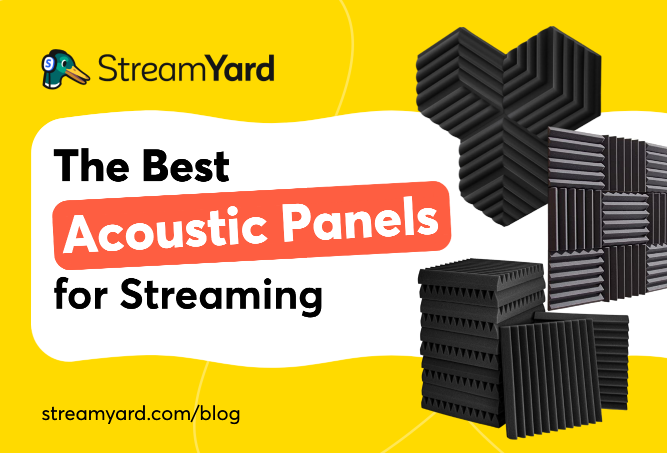 Streamplify Acoustic Panel (par 6) - Accessoires streaming