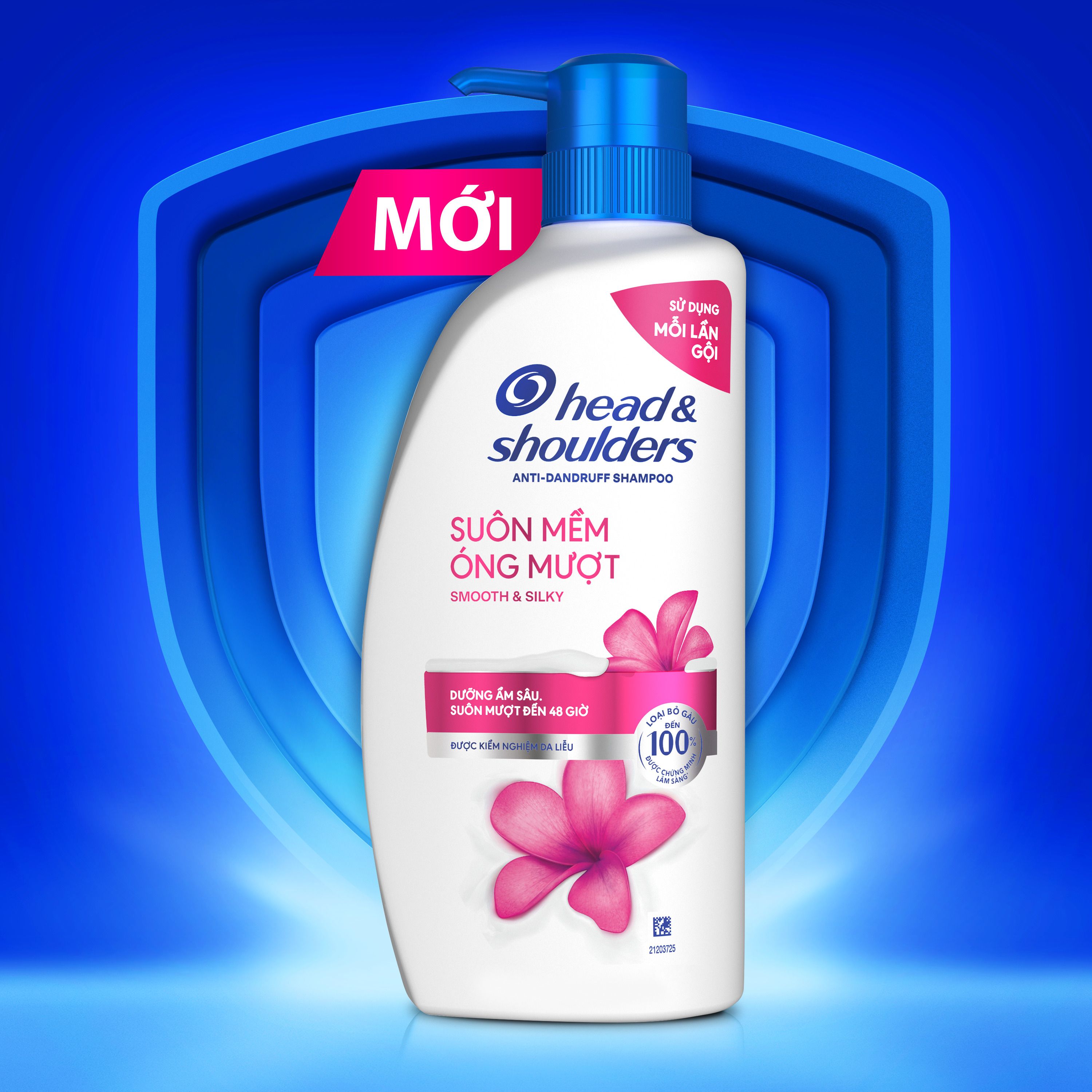 Dầu gội trị gàu cho tóc suôn mượt, óng ả với công thức cải tiến, mang lại độ mềm mại và cảm giác tươi mát dài lâu.