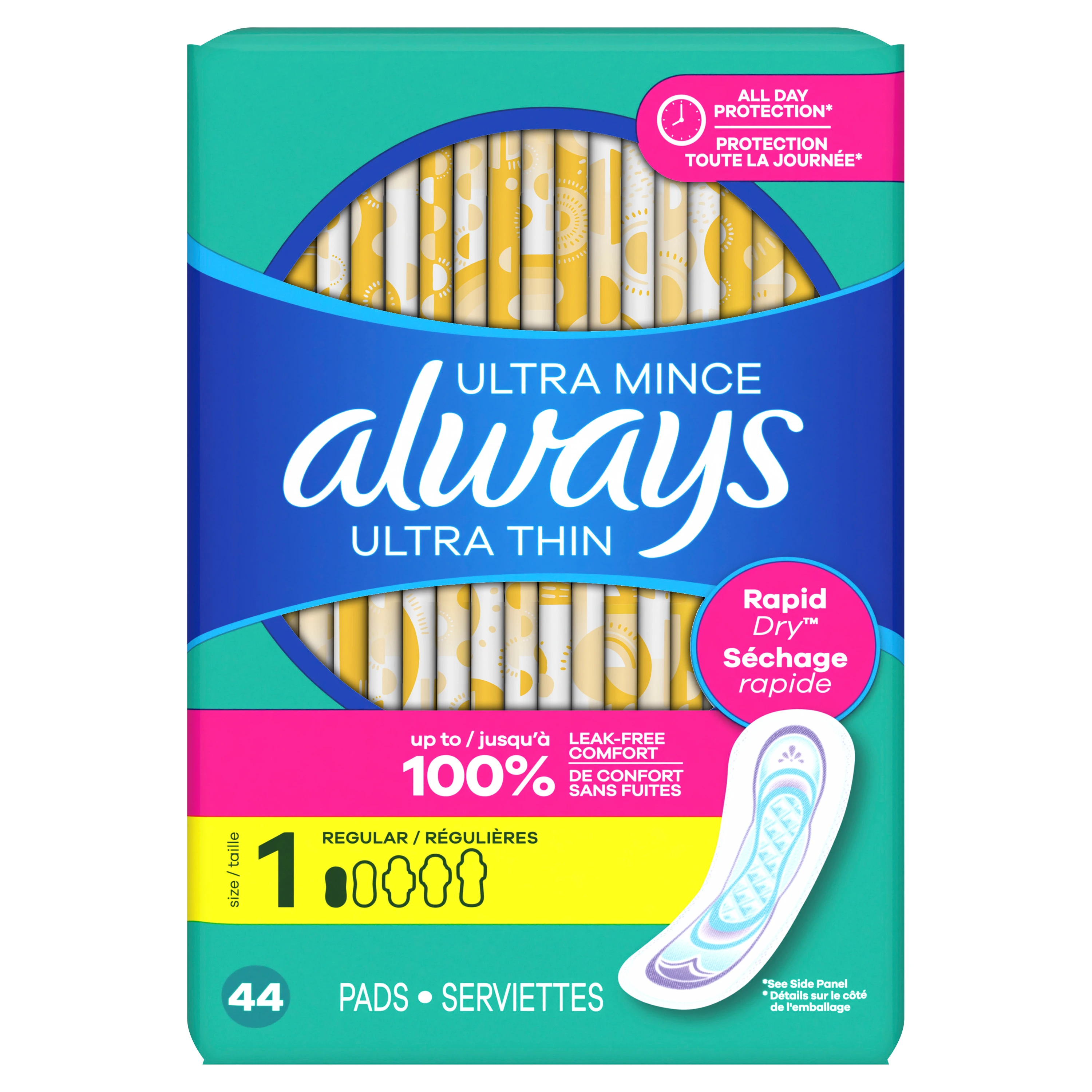 Compresses ultra-minces-Taille-1-Régulière-sans-ailes-44-Comptes