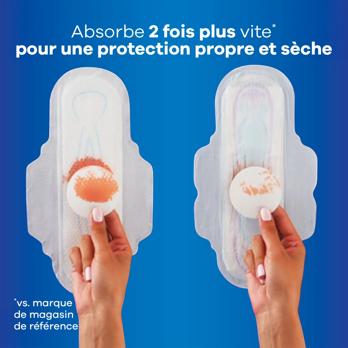 absorbe 2 fois plus vite pour une meilleure protection