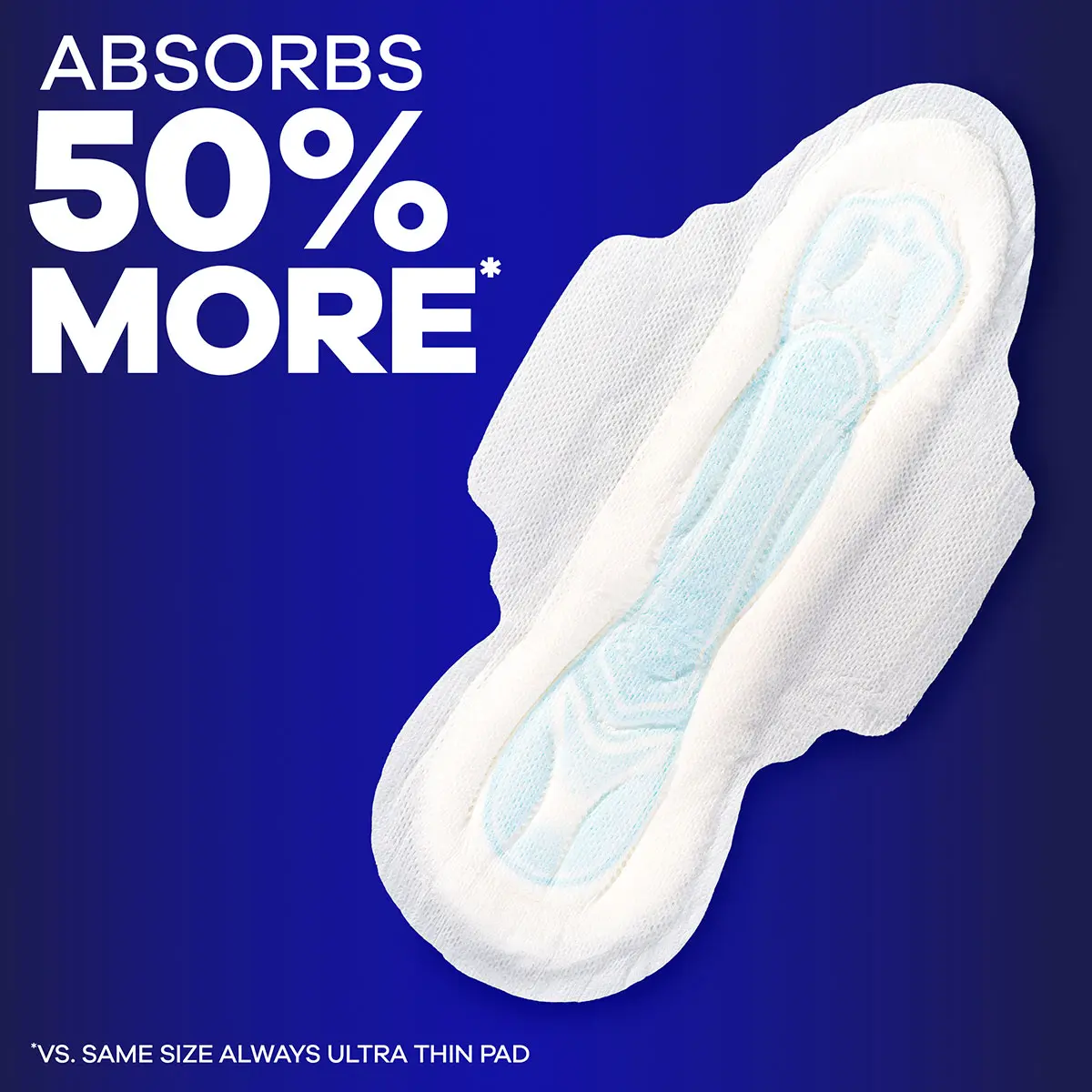 Absorbe 50 % de plus, avec ailes