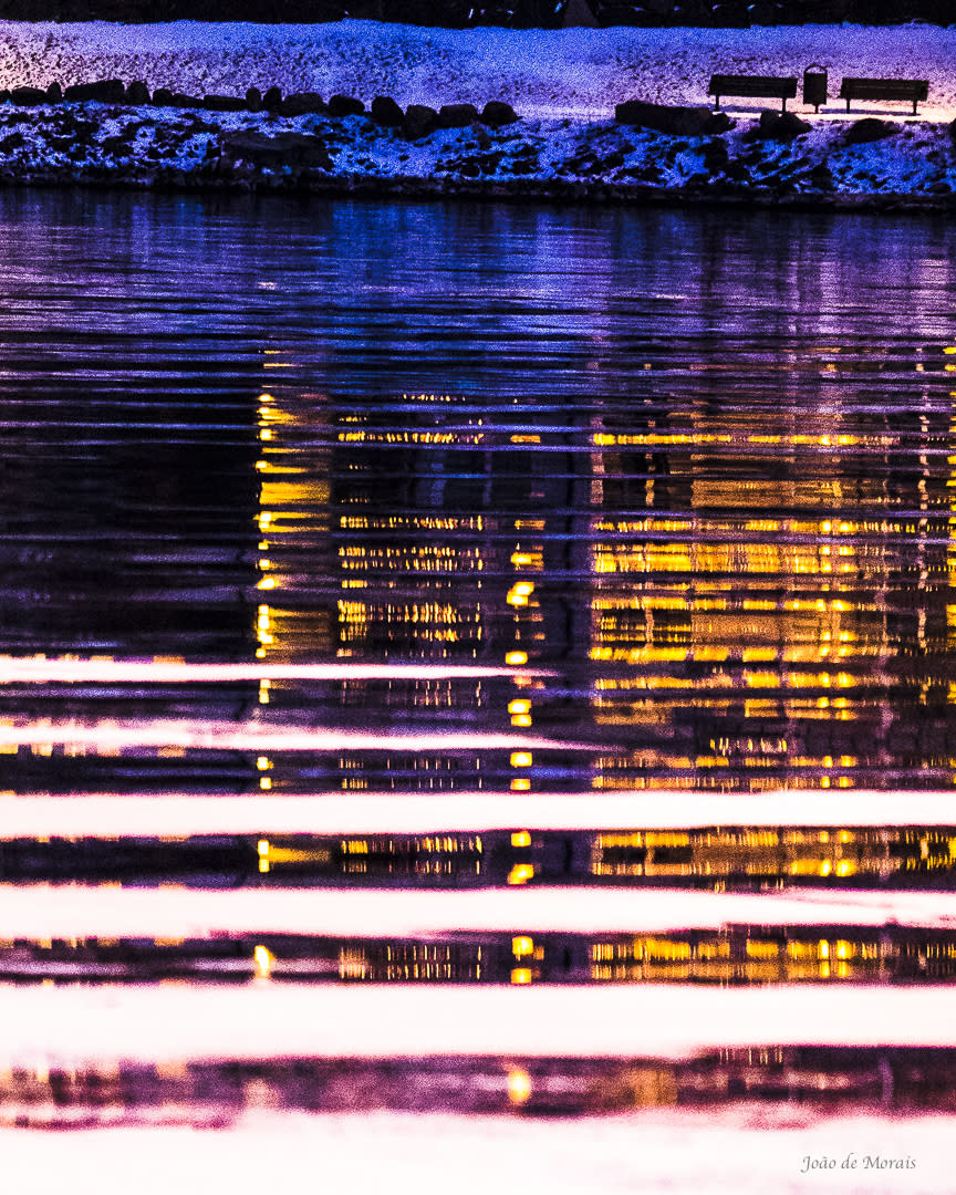 Citylights on Melting Ice