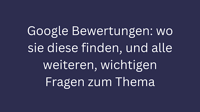 google bewertungen bild 1