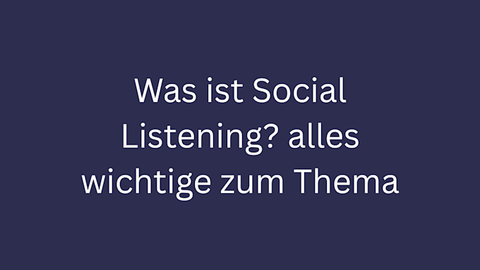 was ist social listening bild 1