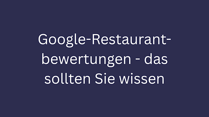 google restaurantbewertung bild 1