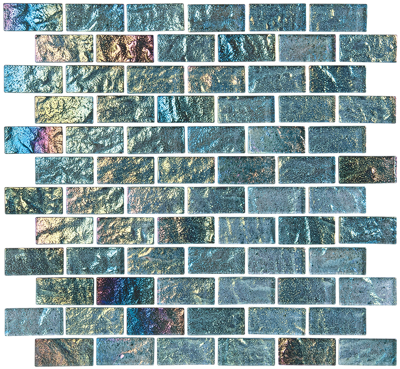 Lightwaves Sea Green 1&quot; x 2&quot; | NPT Lightwaves Glass Pool Tile
