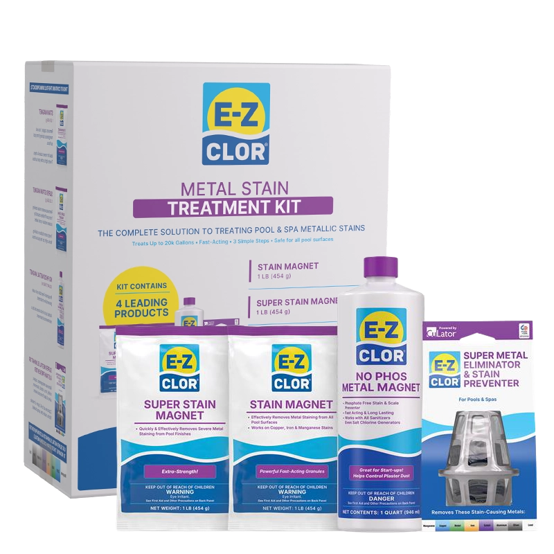 EZC Metal Stain Treatment Kit Box and Products image.webp