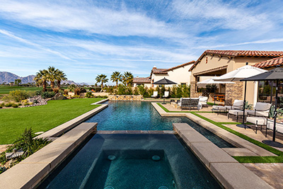 finish shown in pool water